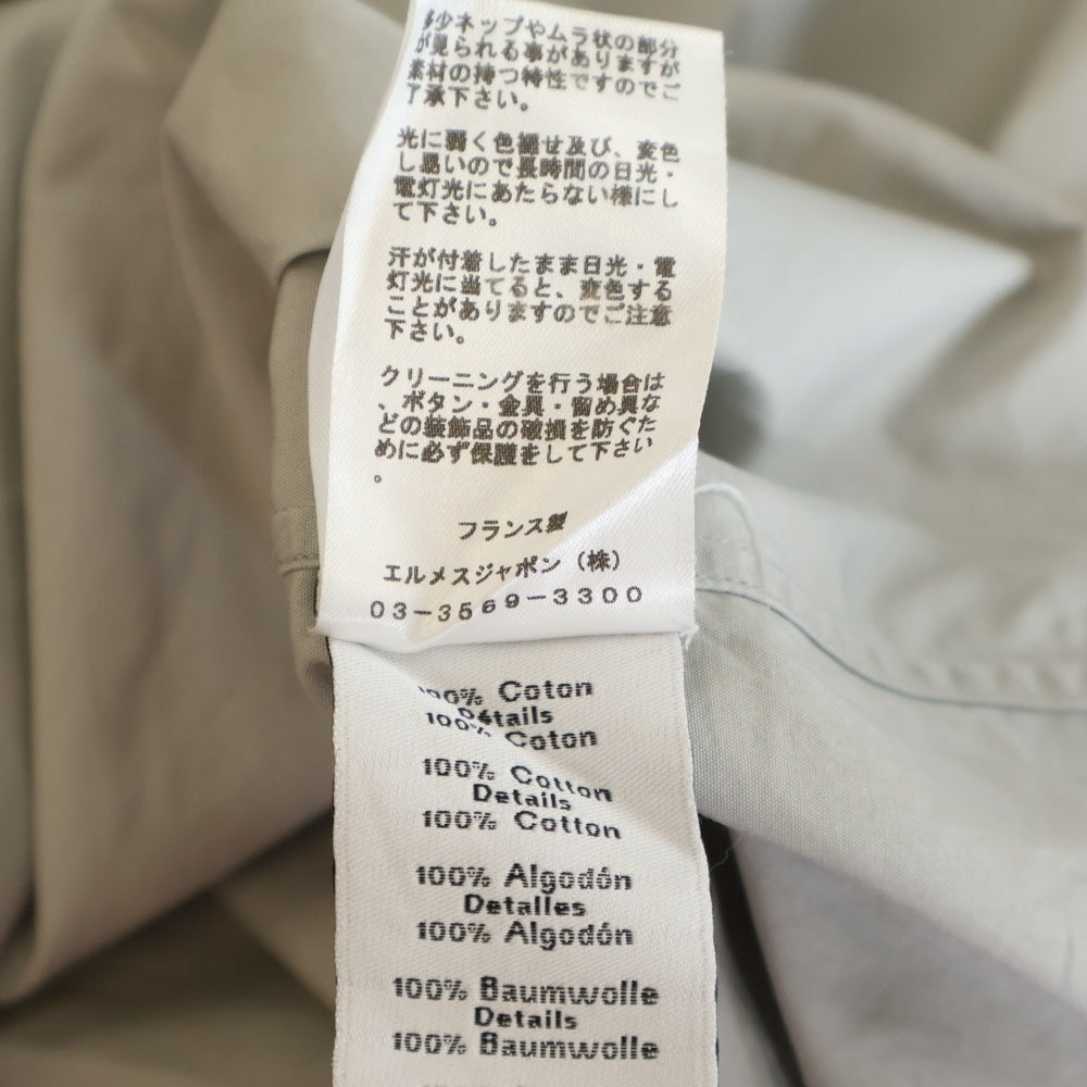 HERMES(エルメス) コットン 半袖プルオーバー グレー レディース