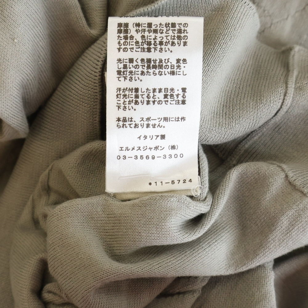 HERMES(エルメス) 馬柄長袖ニット グレー