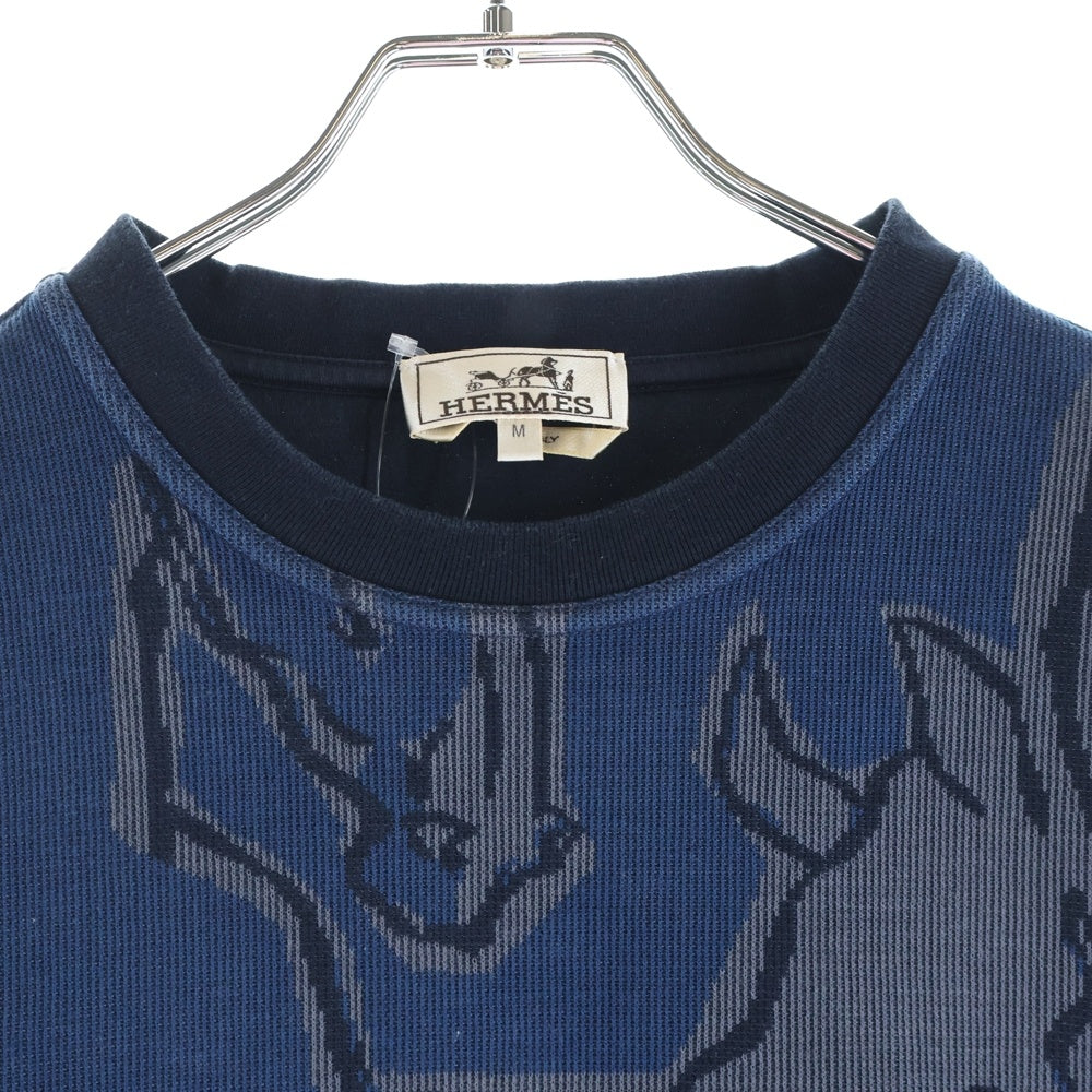 HERMES(エルメス) 馬柄スウェット ネイビー