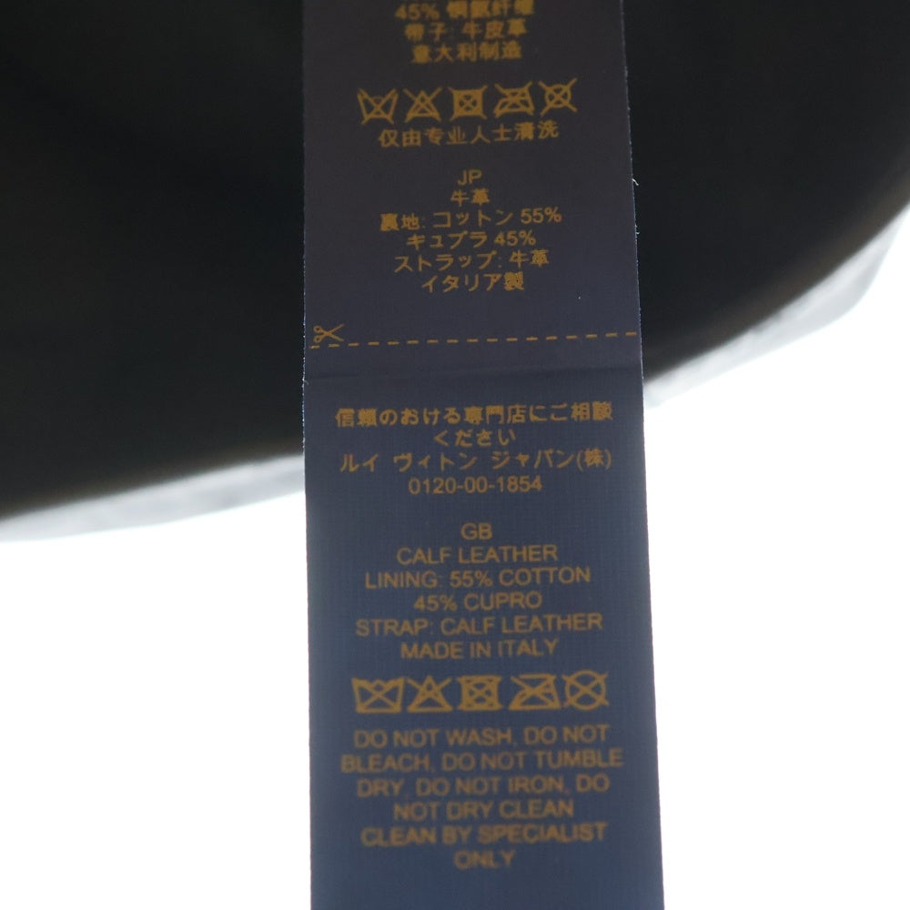 LOUIS VUITTON(ルイヴィトン) モノグラムシャドウ キャップ M76580 ブラック レザー