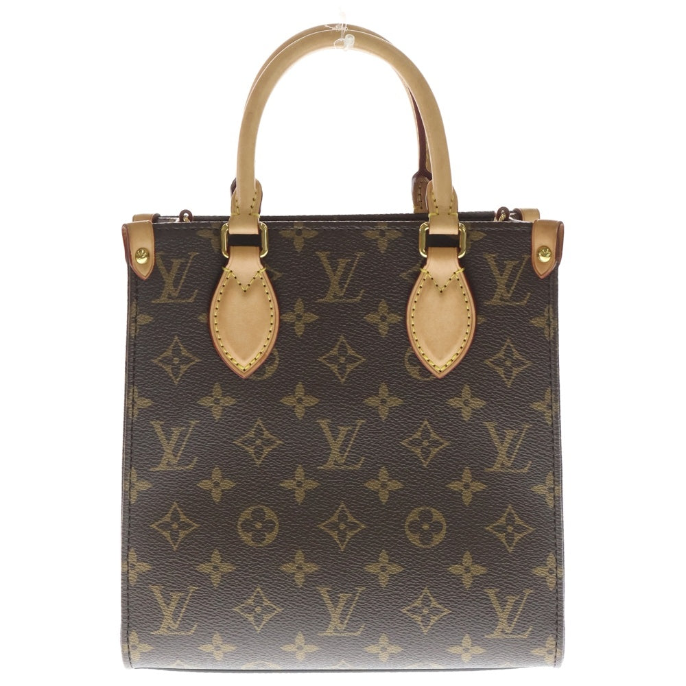 LOUIS VUITTON(ルイヴィトン) サックプラBB モノグラム PVC レザー 2WAY ハンド ショルダー バッグ ゴールド金具 ブラウン M45847 レディース