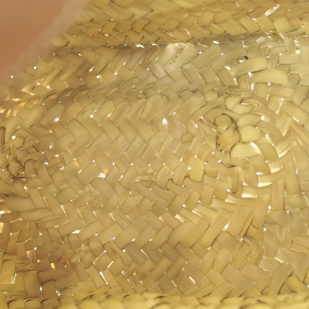 LOEWE(ロエベ) パウラ バスケット スマイリー ウィンク バッグ ハンドバッグ ミニトートバッグ カゴバッグ ブラウン×ベージュ×イエロー レザー レディース