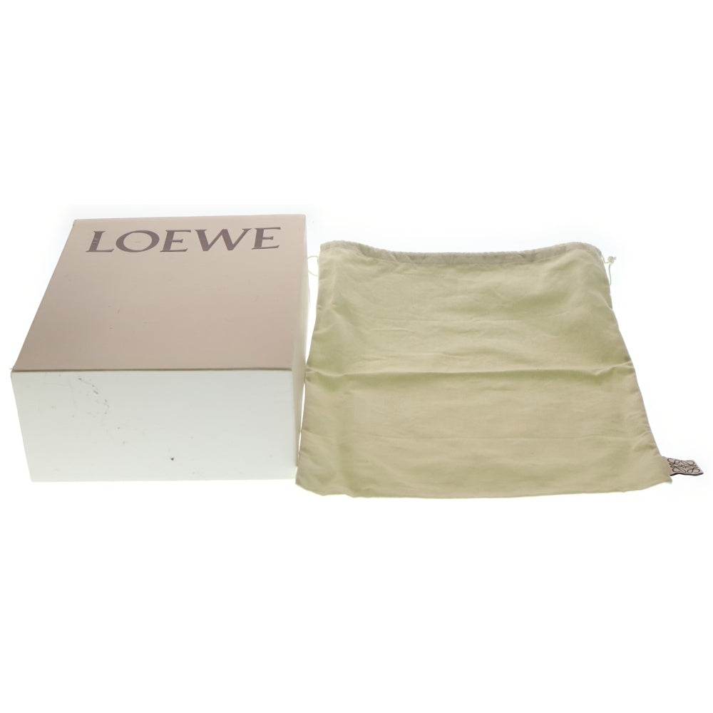 LOEWE(ロエベ) パウラ バスケット スマイリー ウィンク バッグ ハンドバッグ ミニトートバッグ カゴバッグ ブラウン×ベージュ×イエロー レザー レディース