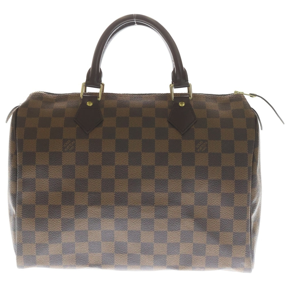 LOUIS VUITTON(ルイヴィトン) ダミエ スピーディ30 ハンドバッグ ボストンバッグ ブラウン レザー×PVC N41531 ゴールド金具 レディース