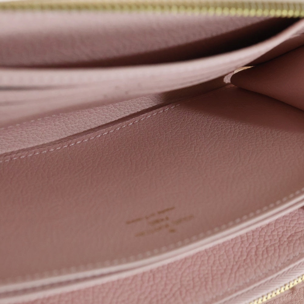 LOUIS VUITTON(ルイヴィトン) モノグラム アンプラント ジッピーウォレット ロングウォレット サマースターダスト カードケース ピンクイエロー オーロラ レザー M81299 ゴールド金具 レディース
