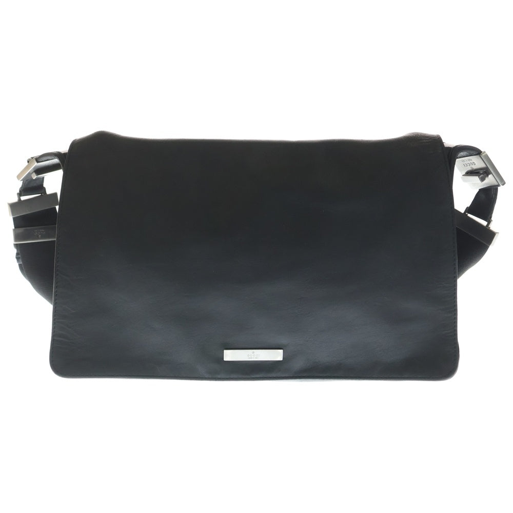 GUCCI(グッチ) ショルダーバッグ ブラック レザー 001・3313 シルバー金具 レディース