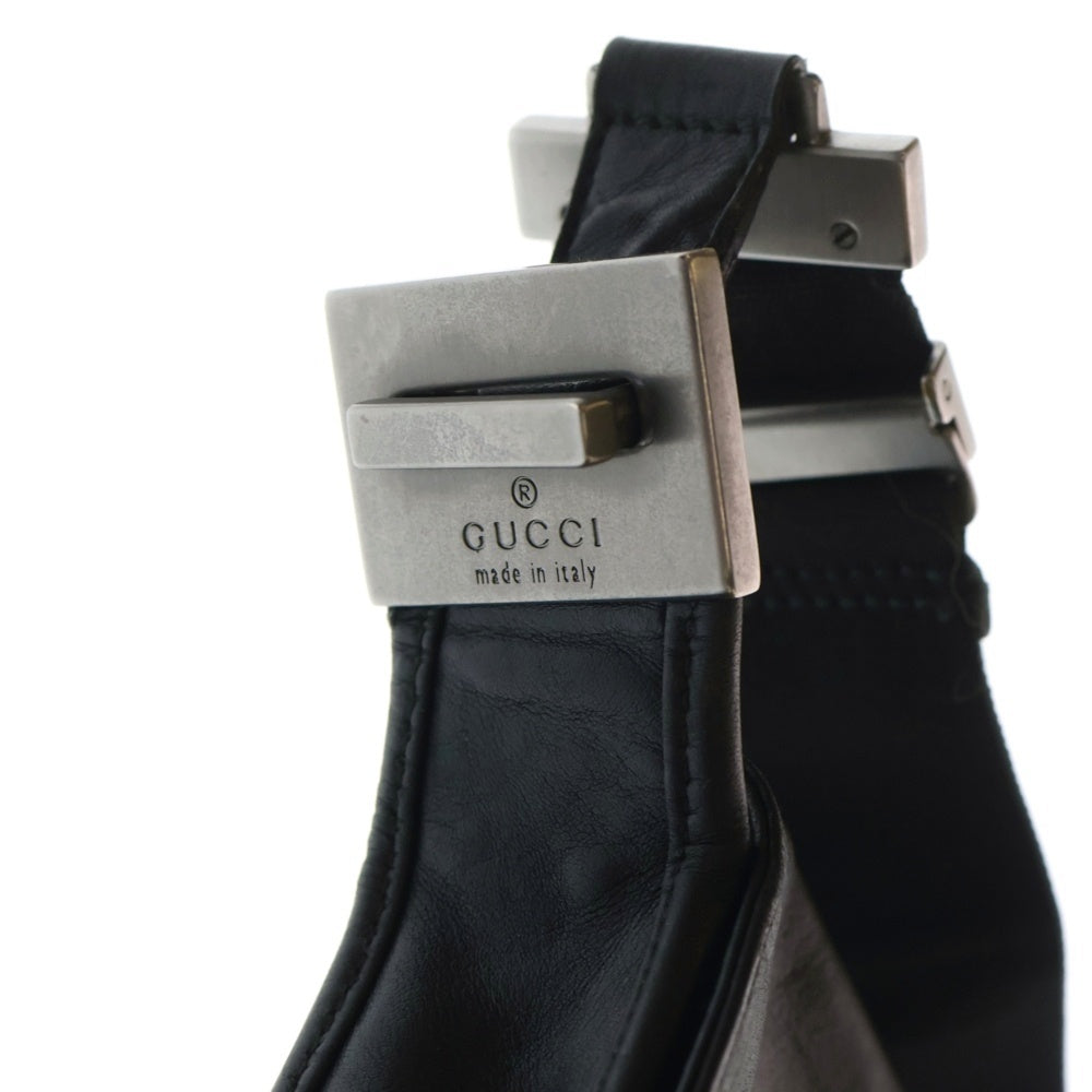 GUCCI(グッチ) ショルダーバッグ ブラック レザー 001・3313 シルバー金具 レディース