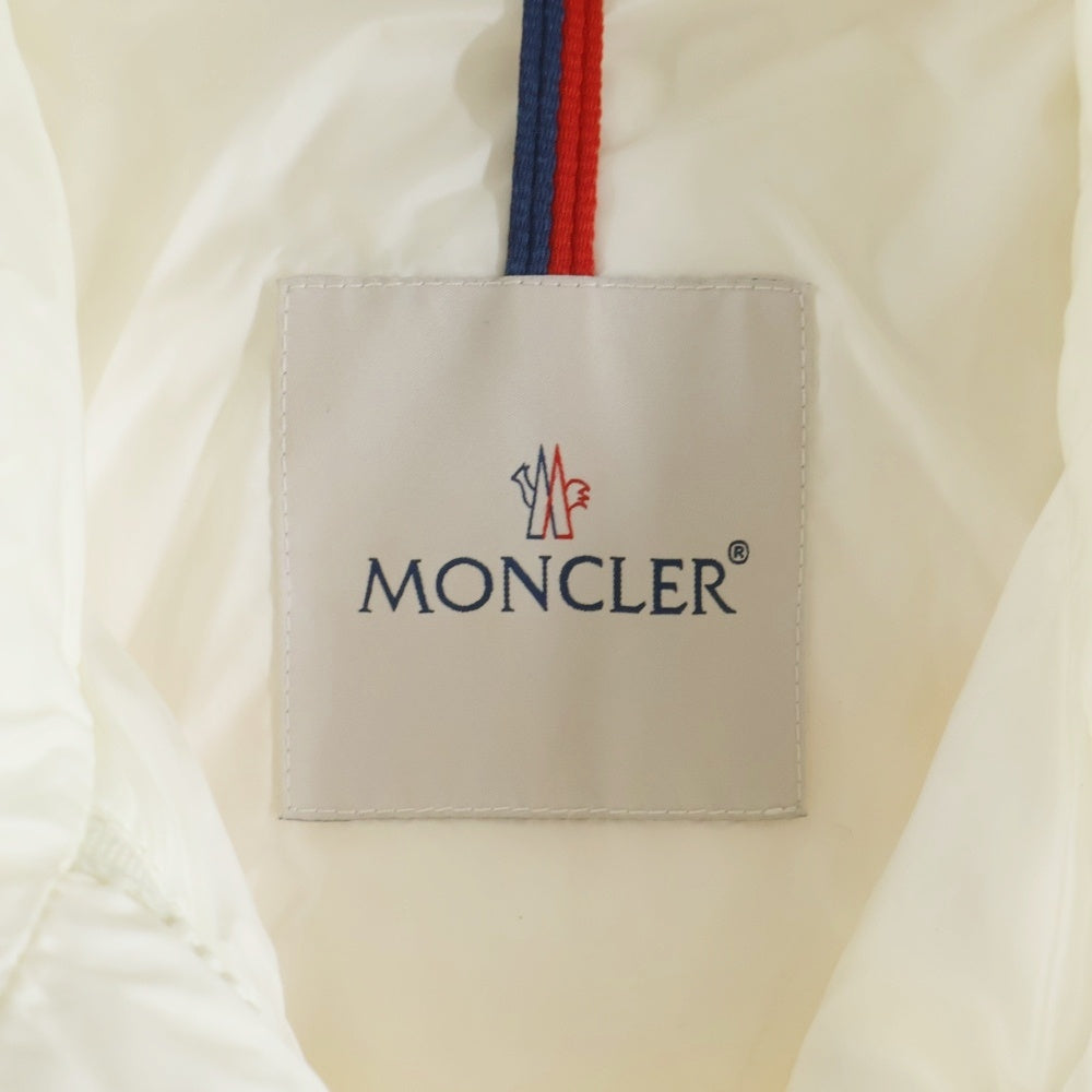 MONCLER(モンクレール) 23AW HIRMA ナイロン フーデッド ダウンジャケット ロングコート ホワイト I20931C00022 レディース