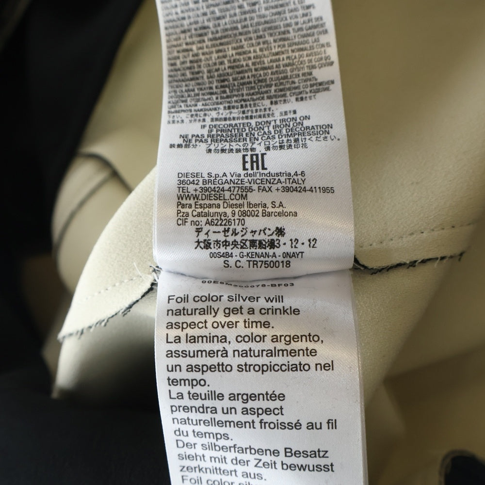 DIESEL(ディーゼル) テーラードジャケット ブラック コットン レディース 00E8F202