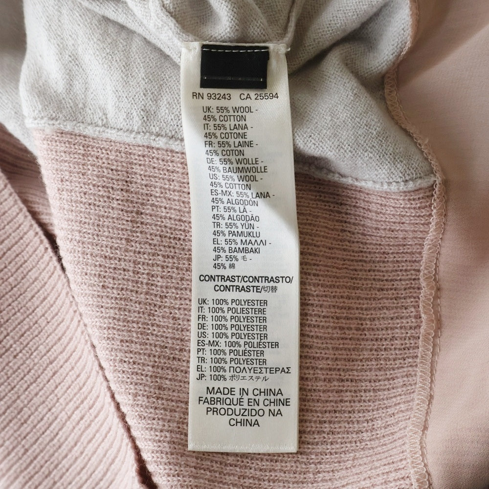 DIESEL(ディーゼル) Vネック長袖ニット ピンク ウール HK000093 レディース