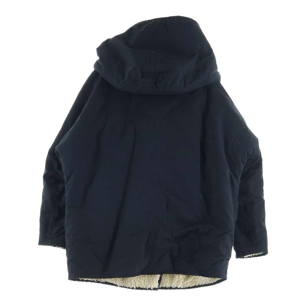 DIESEL(ディーゼル) ボアモッズコート ブラック×アイボリー コットン #XXS レディース