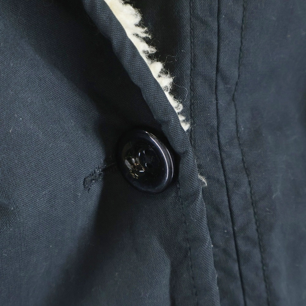 DIESEL(ディーゼル) ボアモッズコート ブラック×アイボリー コットン #XXS レディース