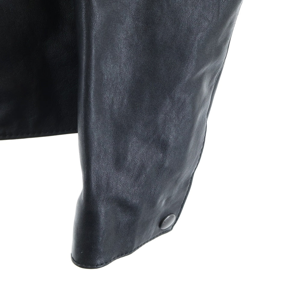 COACH(コーチ) ラムレザーシングルライダース ブルゾンブラック F87432