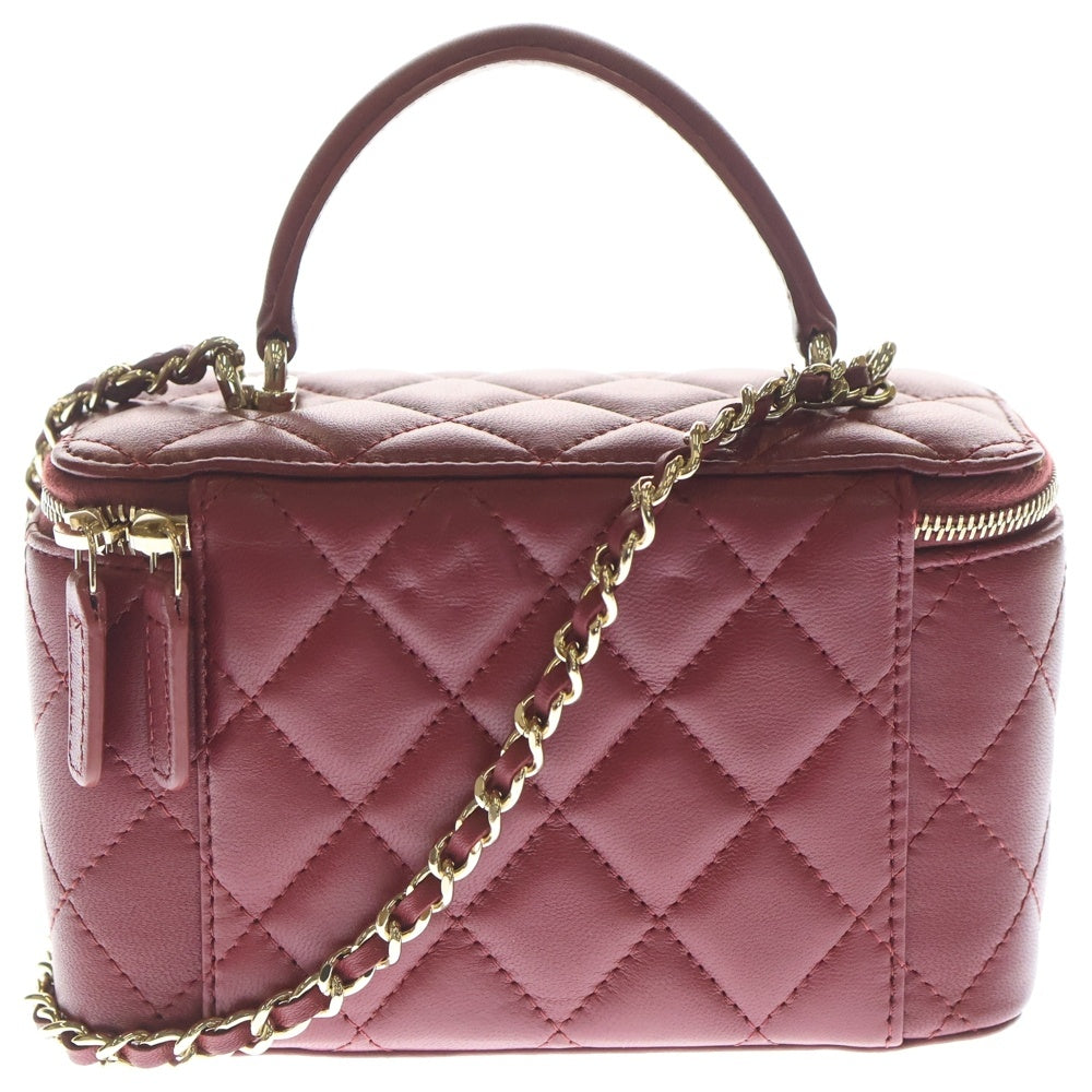 CHANEL(シャネル) バニティ チェーンショルダーバッグ レッド