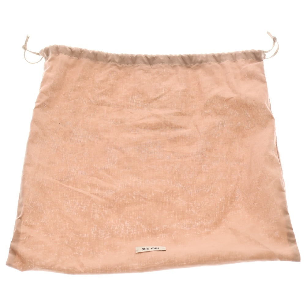 miumiu(ミュウミュウ) ハンドバッグ ミニバッグ ブラウン レザー 5NE841 ゴールド金具 レディース