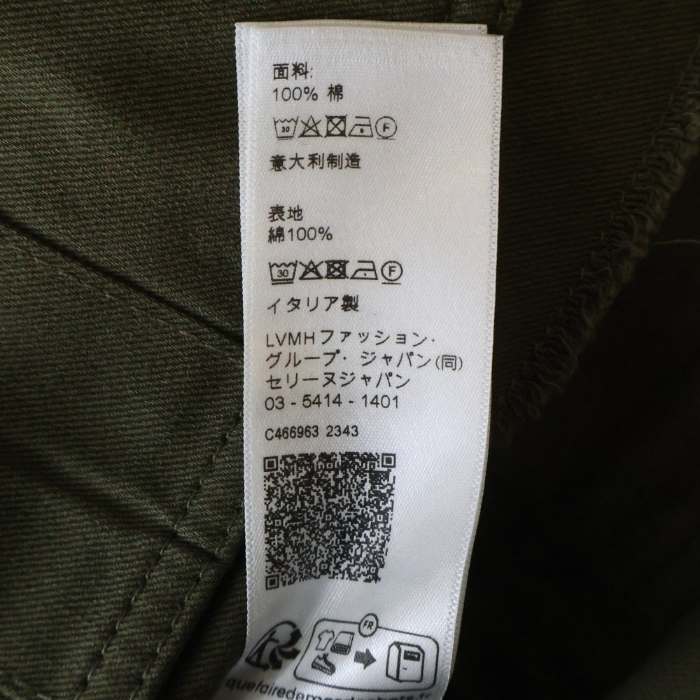 CELINE(セリーヌ) 24SS SAHARIENNE JACKET ロゴワッペン サハリエンヌ ミリタリージャケット ブルゾン カーキ 2W44B177R レディース