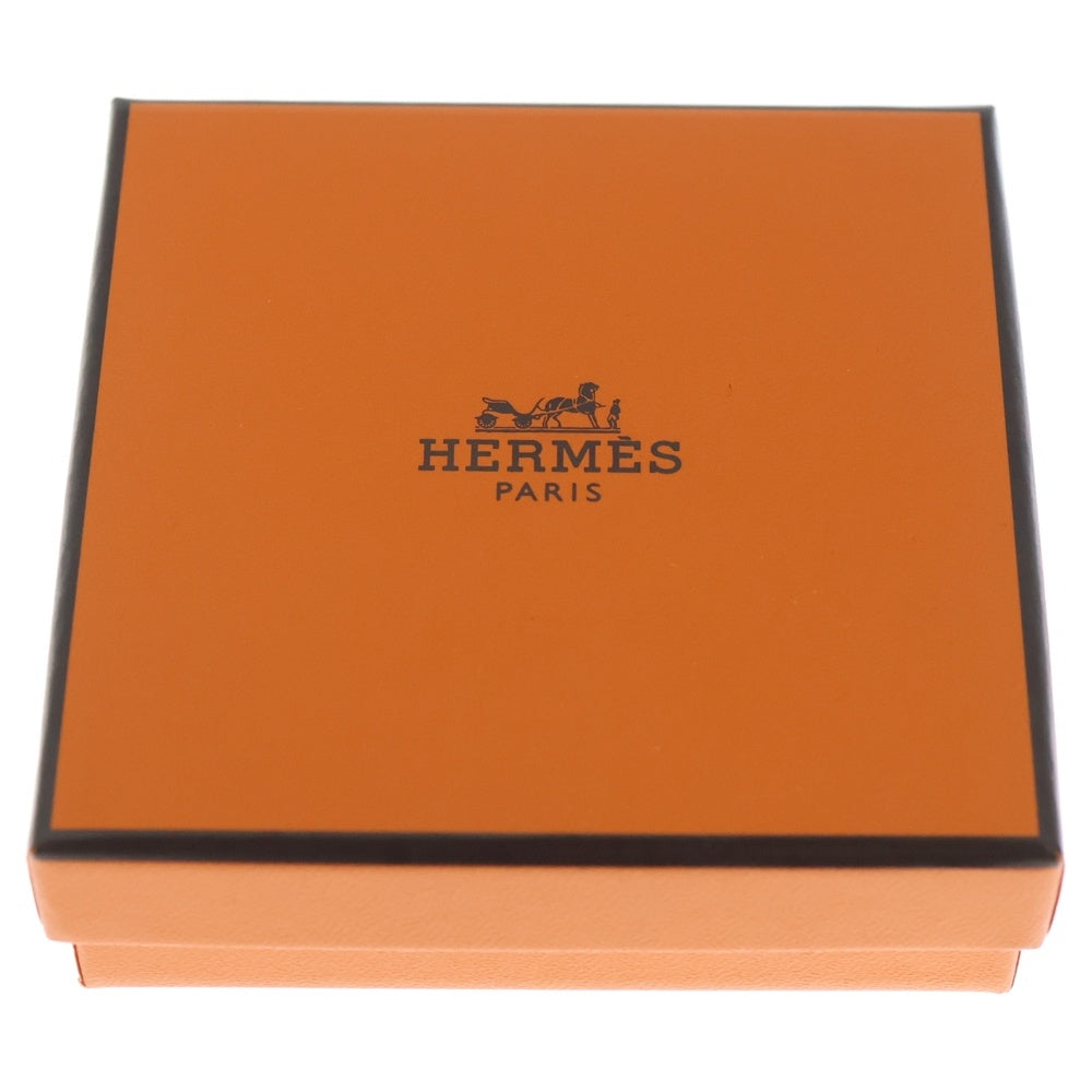 HERMES(エルメス) オーマイヨン ピアス ゴールド×ブラウン レディース