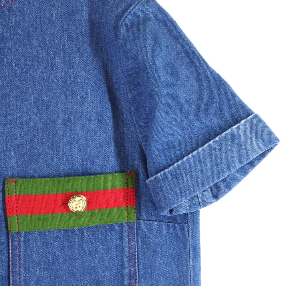 GUCCI(グッチ) シェリーライン ショートスリーブデニムワンピース