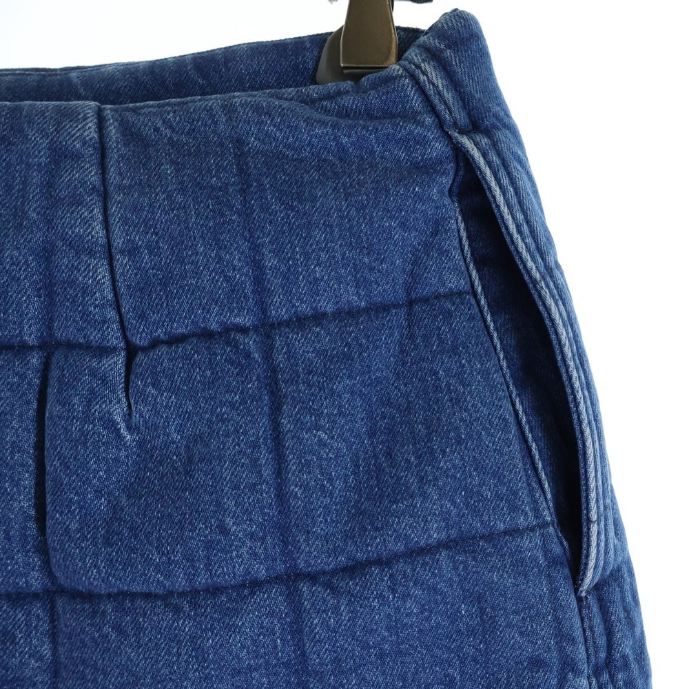 GUCCI(グッチ) キルティング デニムスカート インディゴ レディース