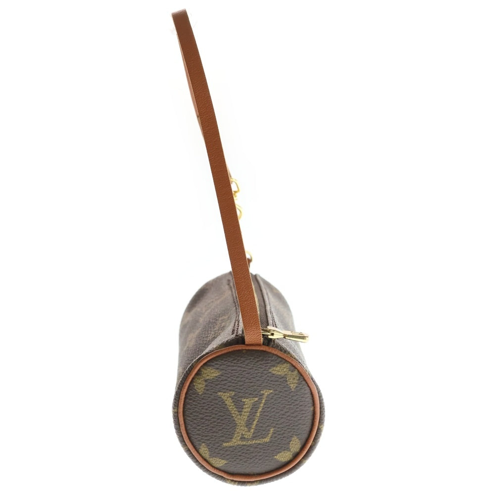 LOUIS VUITTON(ルイヴィトン) モノグラム パピヨン 付属ポーチ ブラウン PVCレザー レディース