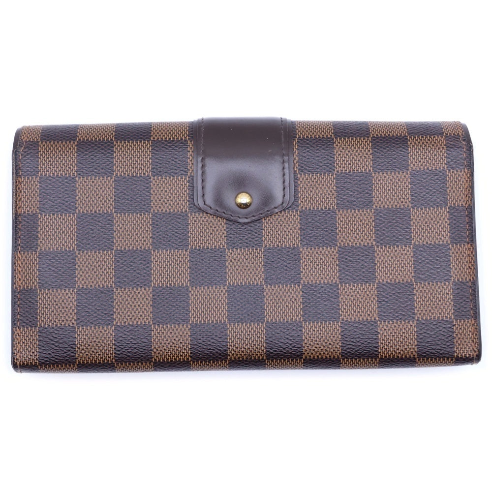 LOUIS VUITTON(ルイヴィトン) ダミエ ポルトフォイユ システィナ 長財布 ブラウン PVCレザー N61747 レディース
