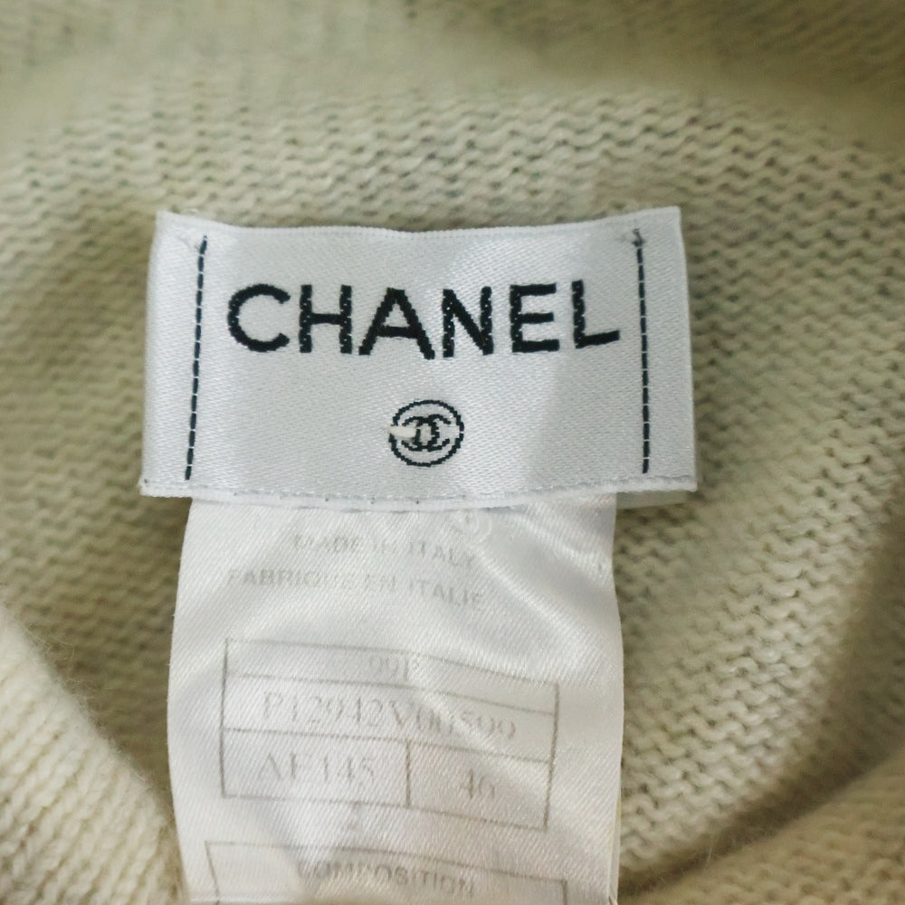 CHANEL(シャネル) 半袖ニット アイボリー カシミヤ P12942V00599