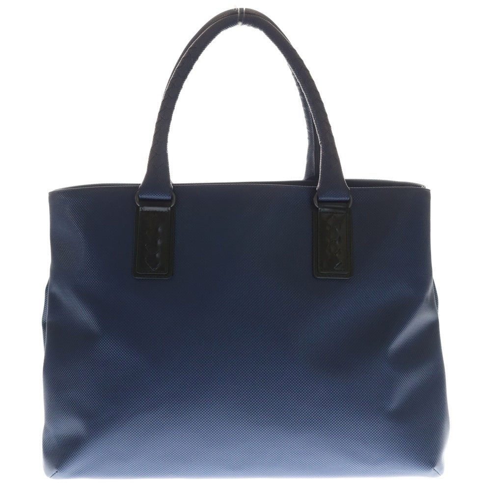 BOTTEGA VENETA(ボッテガヴェネタ) マルコポーロ トートバッグ ブルー レザー×PVC レディース