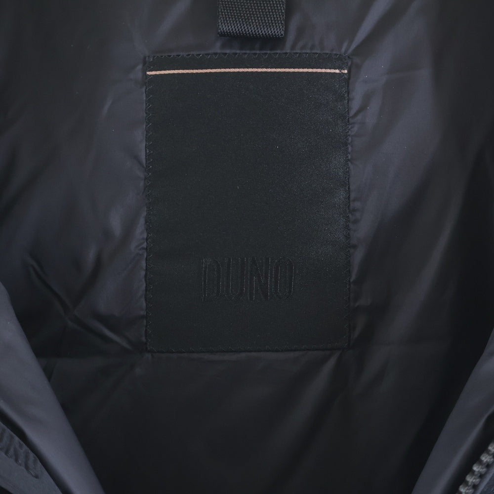 DUNO(デュノ) フロント切替ジップアップダウンジャケット ブラック