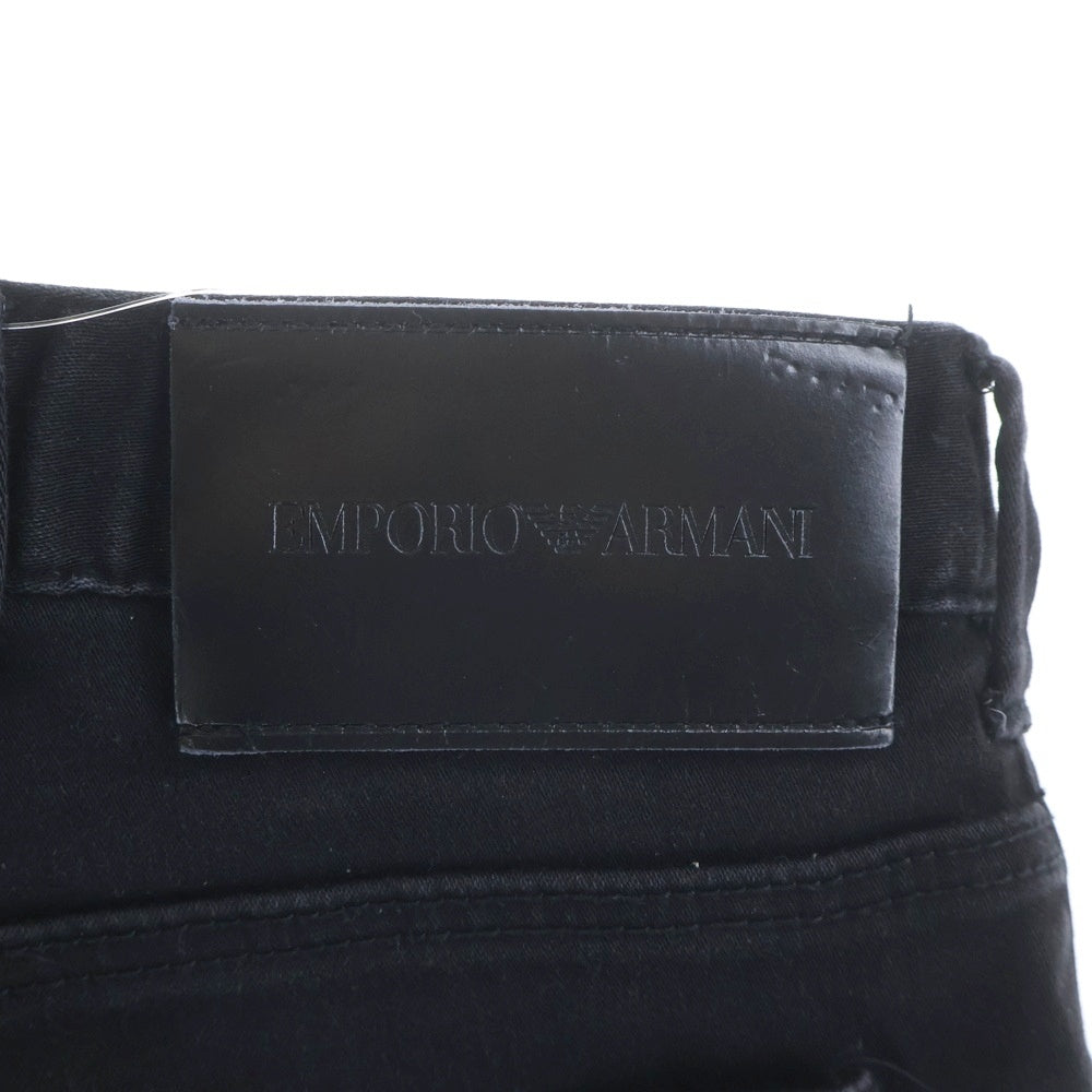 EMPORIO ARMANI EA7(エンポリオアルマーニイーエーセブン) ストレートボトム デニムパンツ ブラック 3K1J06 1DHDZ レディース