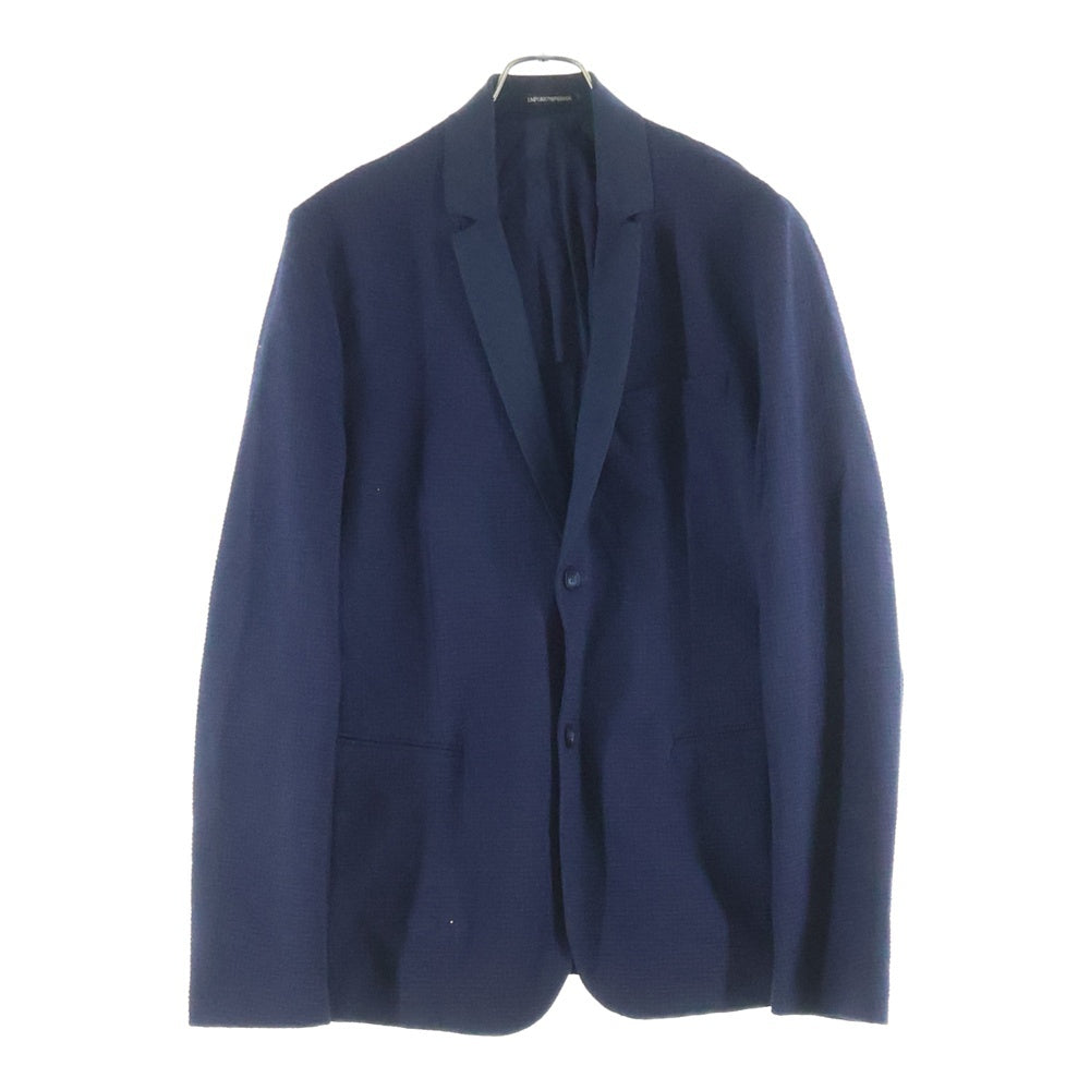 EMPORIO ARMANI EA7(エンポリオアルマーニイーエーセブン) ワッフル地 テーラードジャケット ネイビー A1G450 A1202