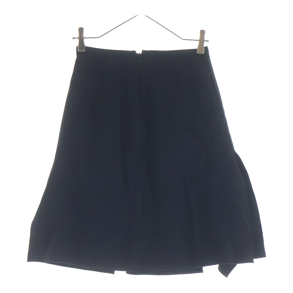 N21 numero ventuno(ヌメロ ヴェントゥーノ) 21AW ボンディングフリル スリット スカート ブラック 21AW-C041-5336 レディース