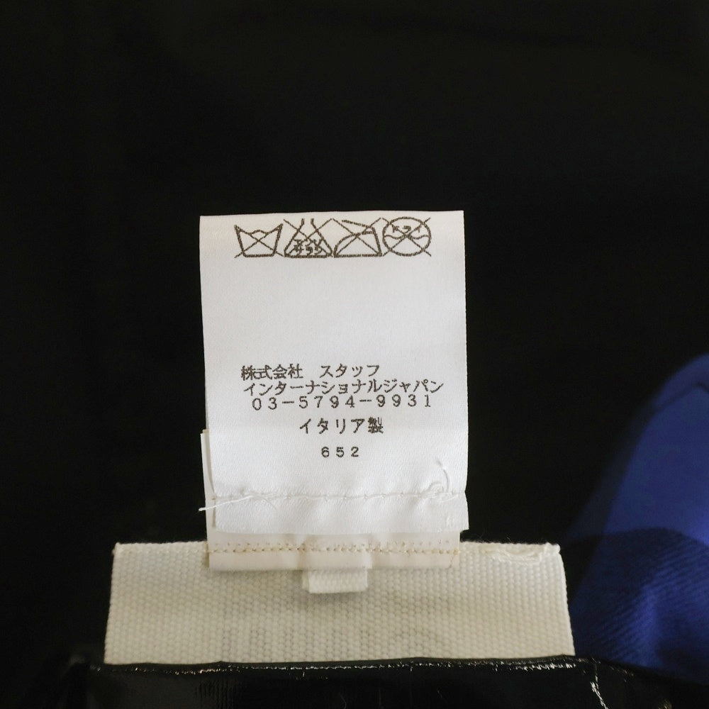 MM6 Maison Margiela(エムエムシックスメゾンマルジェラ) リバーシブル ブロックチェックステンカラーコート ブルー/ブラック