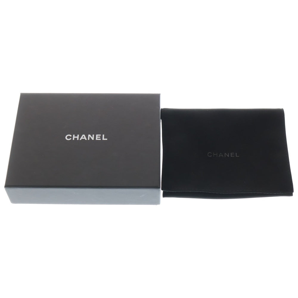 CHANEL(シャネル) フラグメントケース ピンク キャビアスキン ゴールド金具 レディース