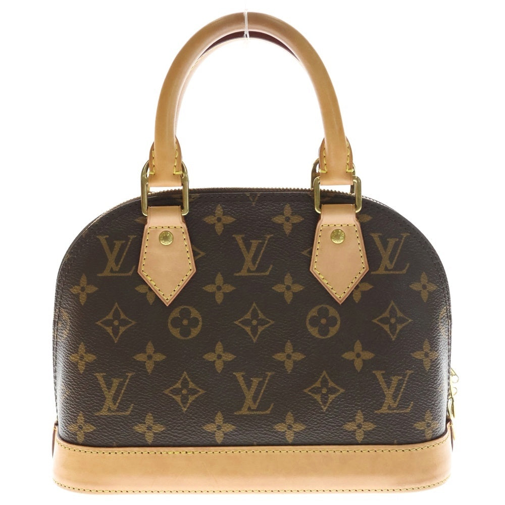 LOUIS VUITTON(ルイヴィトン) モノグラム アルマBB 2WAYバッグ ハンドバッグ ショルダーバッグ ブラウン レザー×PVC M46990 ゴールド金具 レディース