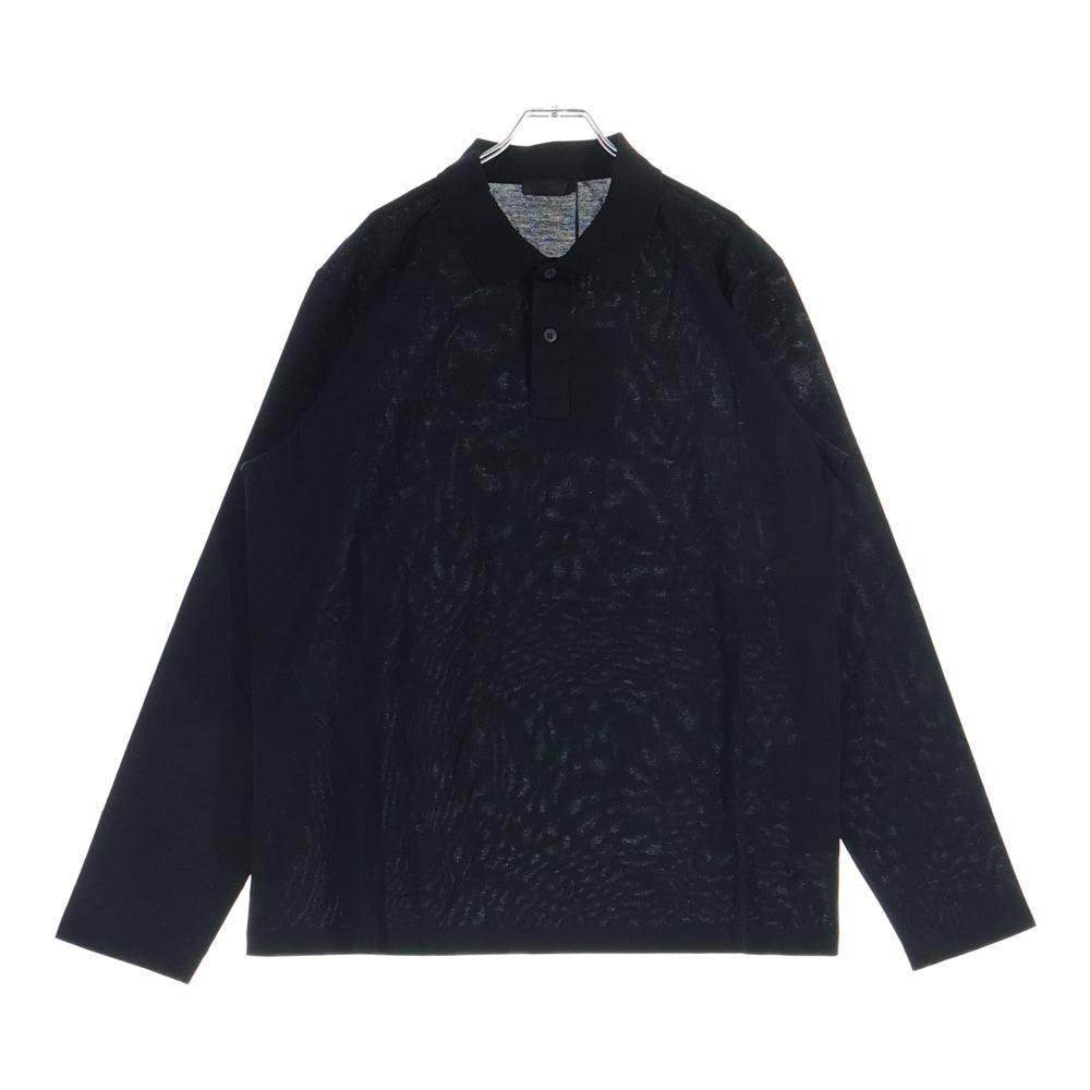 PRADA(プラダ) 長袖ポロシャツ コットン ブラック DNA605 レディース
