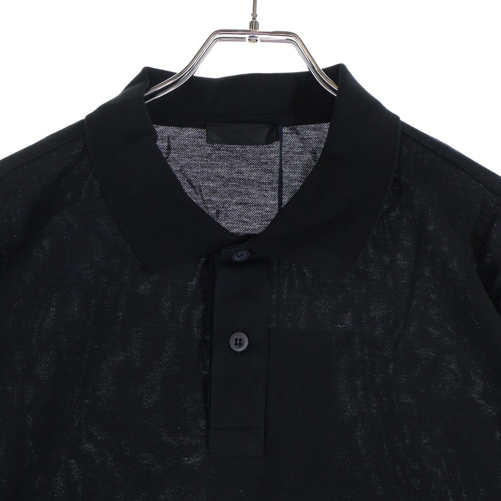 PRADA(プラダ) 長袖ポロシャツ コットン ブラック DNA605 レディース