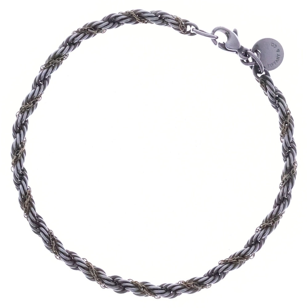 TIFFANY & Co.(ティファニー) ツイストブレスレット Ag925×Au750 ゴールド×シルバー レディース