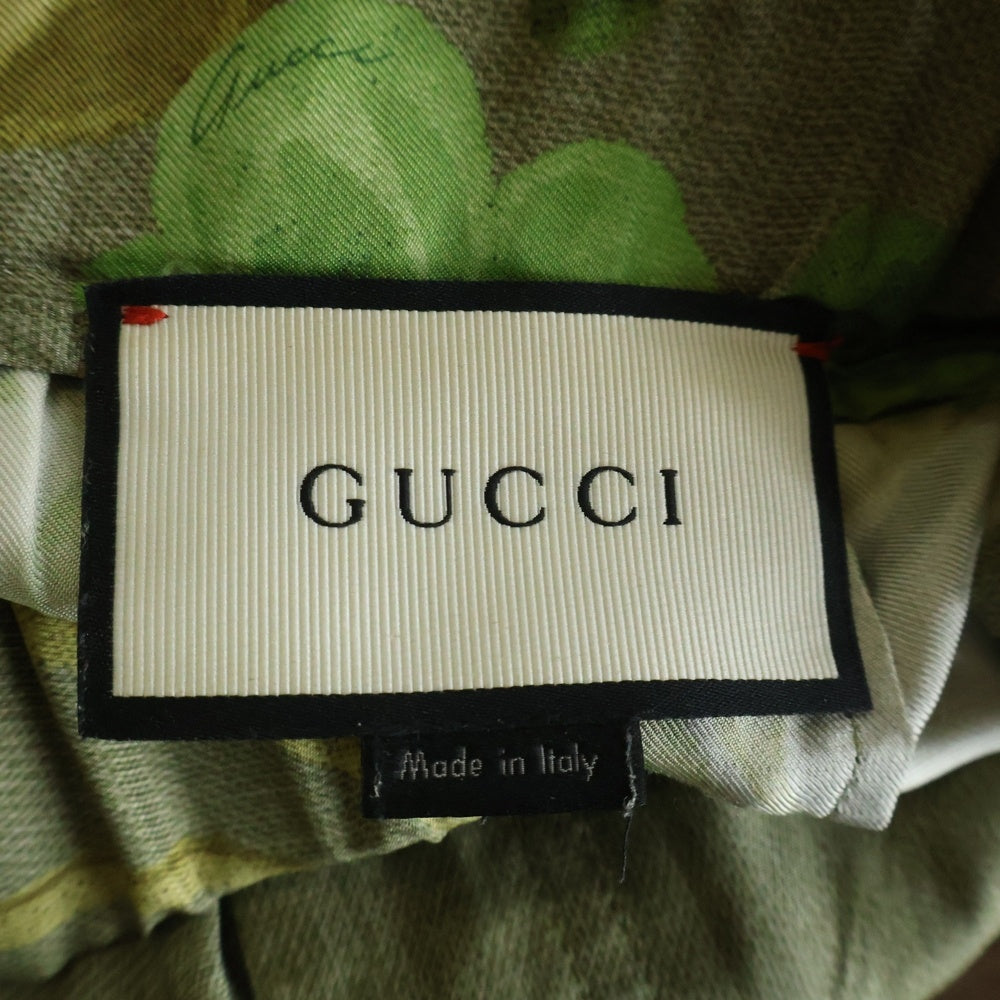 GUCCI(グッチ) ボタニカル シルクショーツ ショートパンツ グリーン