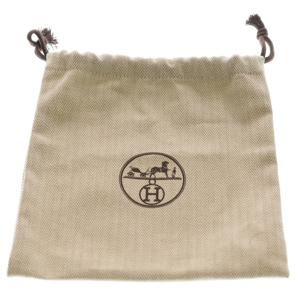 HERMES(エルメス) ミニコンスタンス Hベルト ホワイト×ブラウン W刻印 ゴールド金具