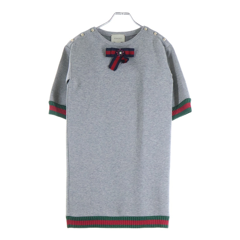 GUCCI(グッチ) シェリーライン キッズリボンワンピース グレー 458332 レディース