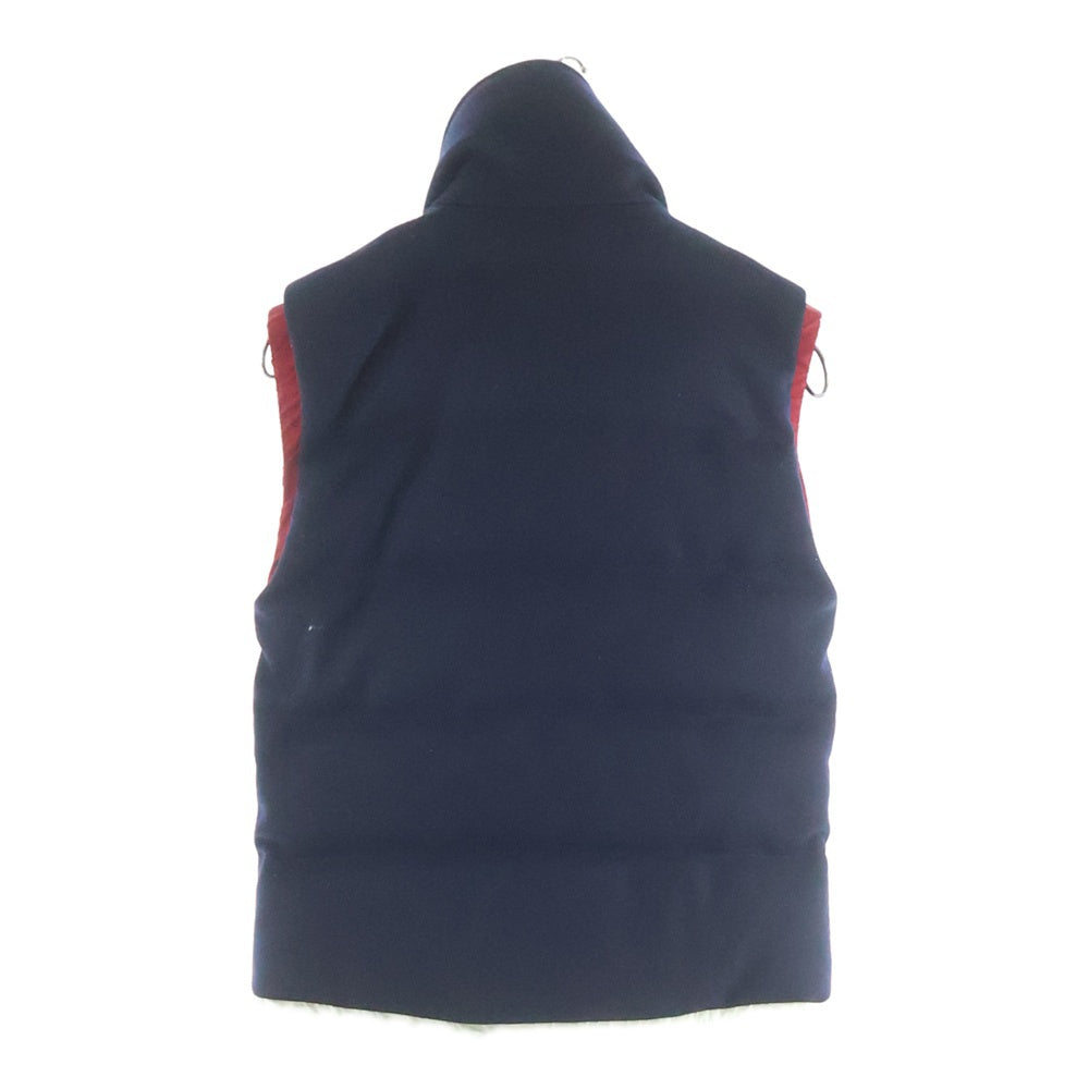 MONCLER(モンクレール) 15AW BASTIEN バスティアン フロントロゴパッチ ダウンベスト ネイビー A209H4333025 57644 レディース
