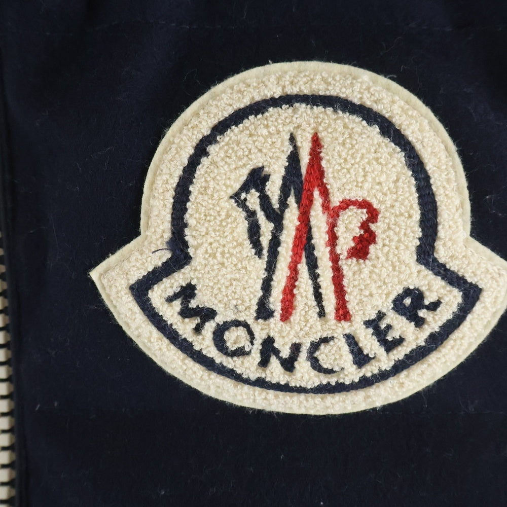MONCLER(モンクレール) 15AW BASTIEN バスティアン フロントロゴパッチ ダウンベスト ネイビー A209H4333025 57644 レディース