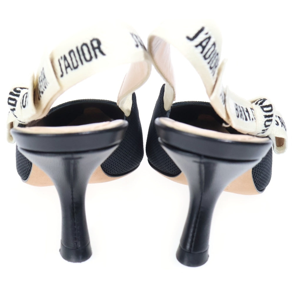 Christian Dior(クリスチャンディオール) J'ADIOR ジャディオール リボン スリングバック ヒールパンプス ブラック レディース KDC200TFLS900