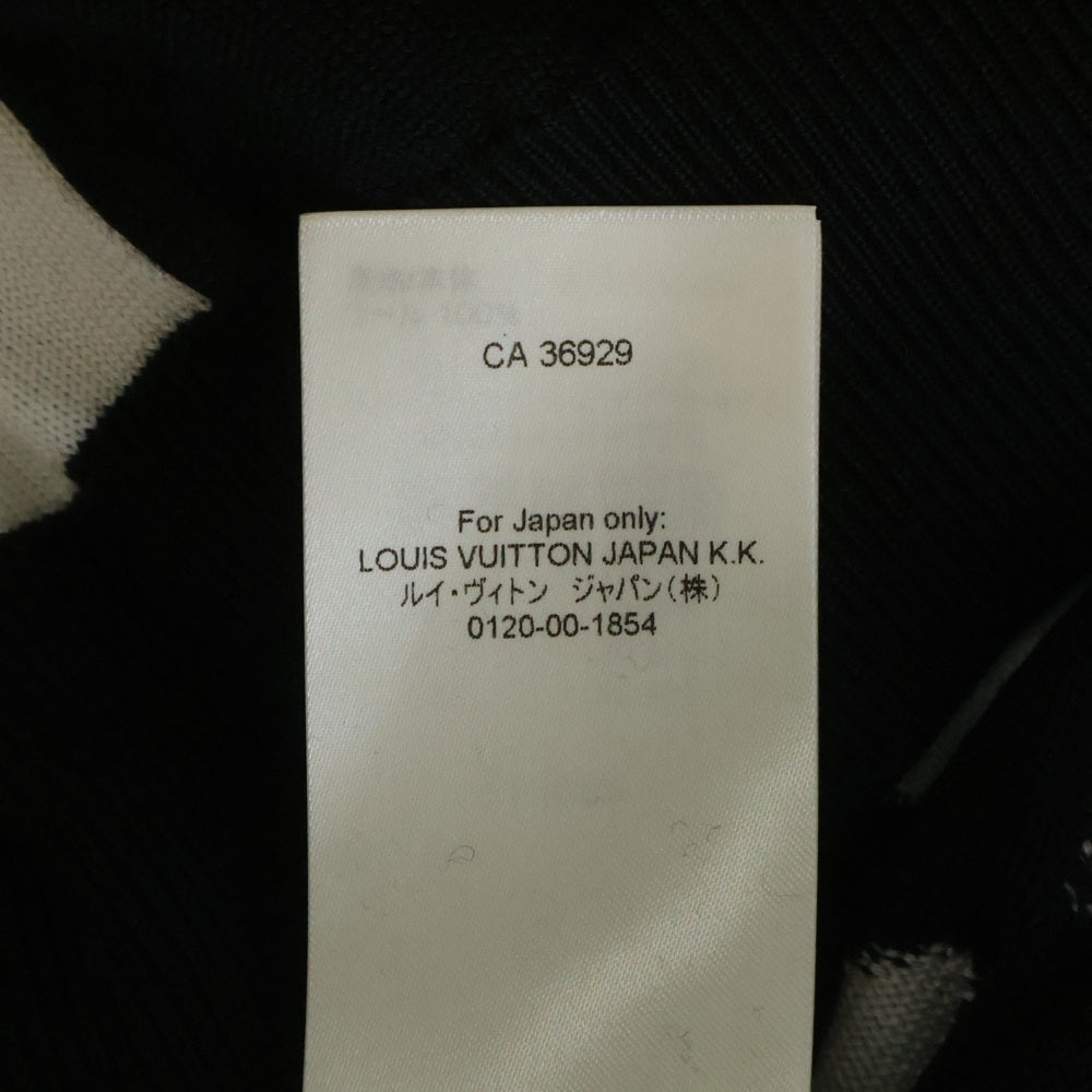 LOUIS VUITTON(ルイヴィトン) 23SS LVアブストラクトハウンドトゥースニット ブラック/ホワイト RM231M T26 HON34W