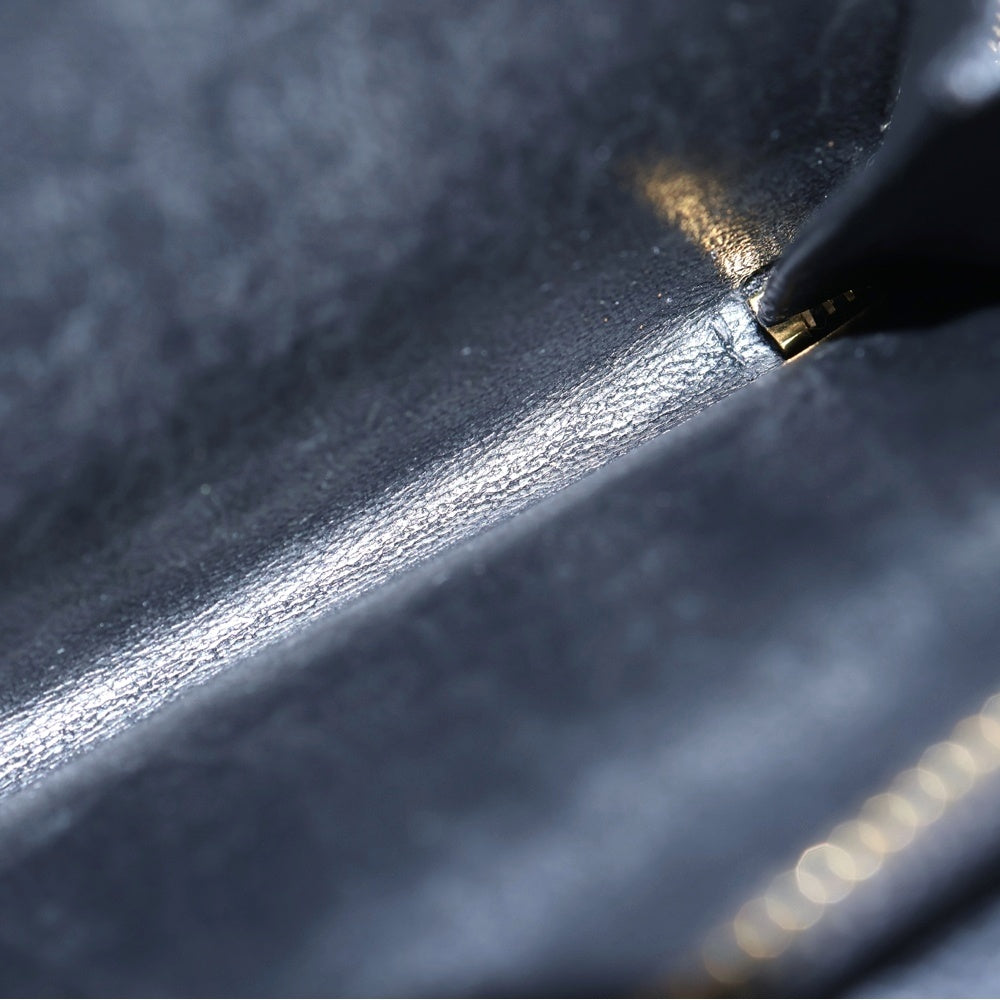 SAINT LAURENT PARIS(サンローランパリ) YSLライン ラージジップウォレット コンパクトウォレット ミニ財布 ブラック レザー 670285 ゴールド金具 レディース