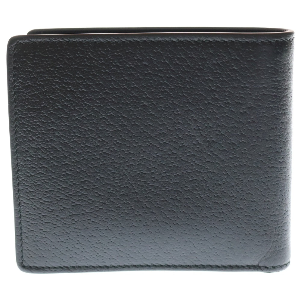 GUCCI(グッチ) アニマリエ メタル ビー 二つ折り財布 コンパクトウォレット コインケース ブラック レザー 522915