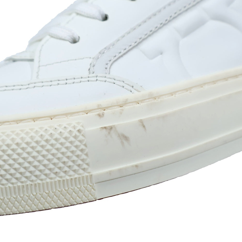 Salvatore Ferragamo(サルヴァトーレ フェラガモ) ガンチーニ ローカット レザースニーカー ホワイト oj02200 レディース