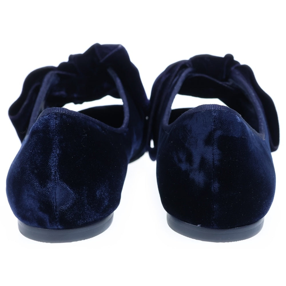 TORY BURCH(トリー バーチ) ベルベットリボンサンダル ネイビー レディース