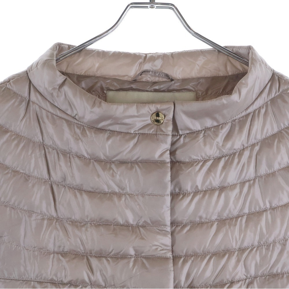 HERNO(ヘルノ) ICONICO ダウン 半袖ブラウス ベージュ PI0754DIC レディース