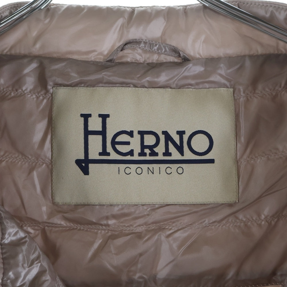 HERNO(ヘルノ) ICONICO ダウン 半袖ブラウス ベージュ PI0754DIC レディース